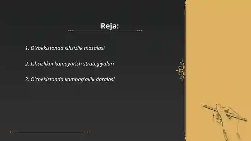 O'zbekistondagi 3 ta asosiy iqtisodiy muammolar va ularning yechimlari 2
