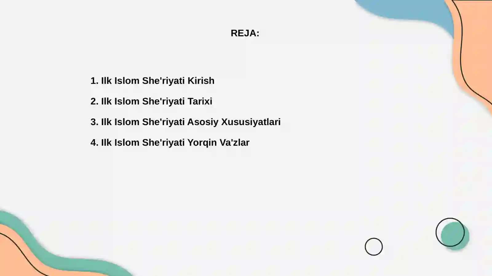 Ilk islom she'riyati 2