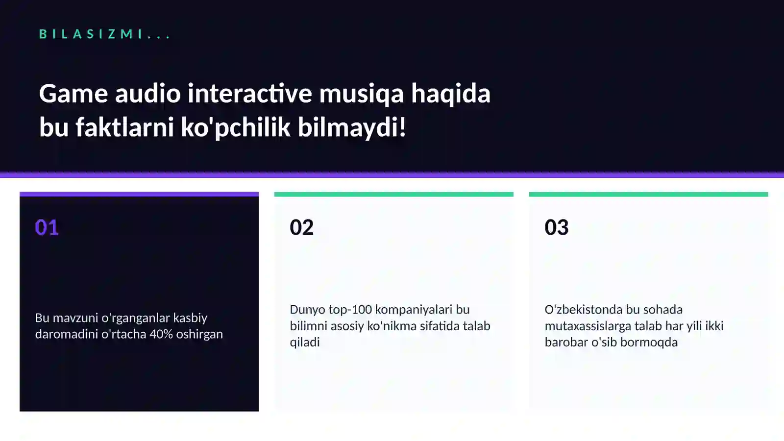 Game audio interactive musiqa 2