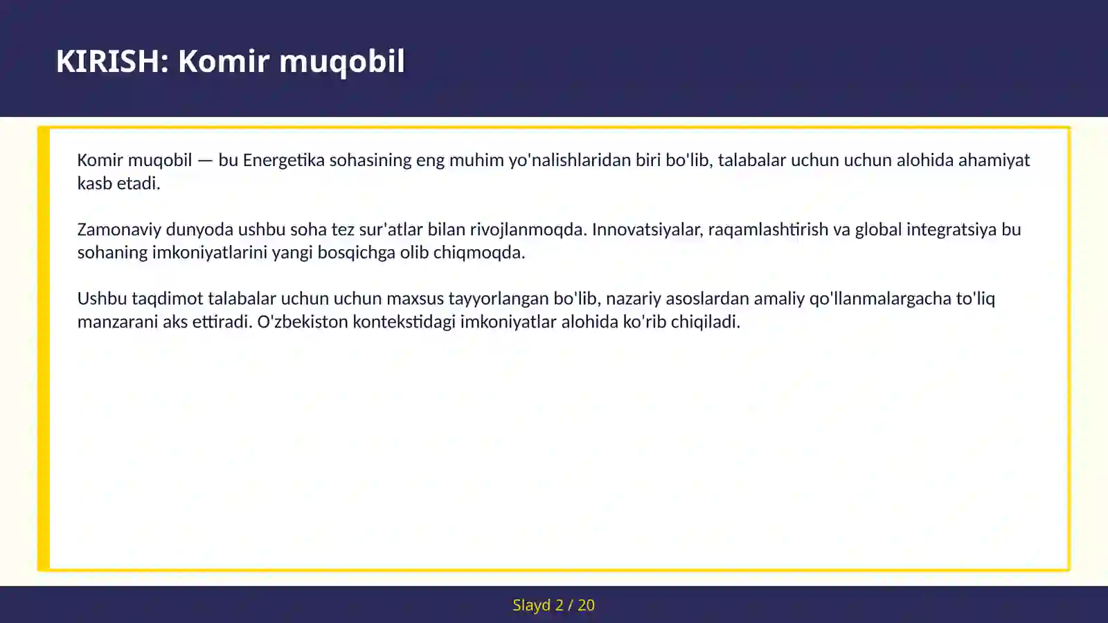 KOMIR MUQOBIL 2