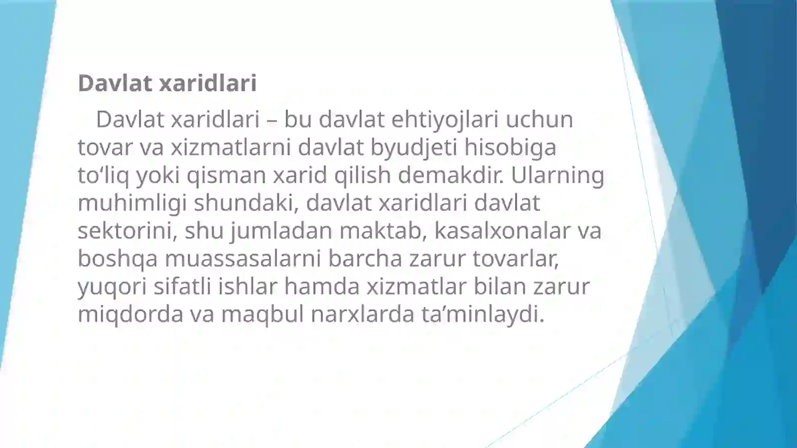 Davlat xaridlari 2