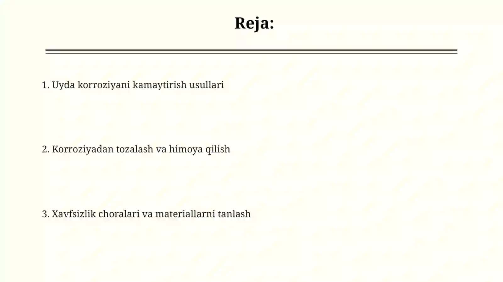 Uyda korroziyani kamaytirish yo'llari 2
