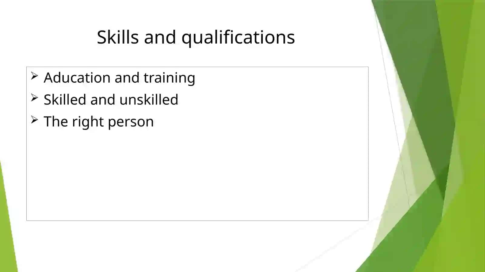 Aducation and training 2