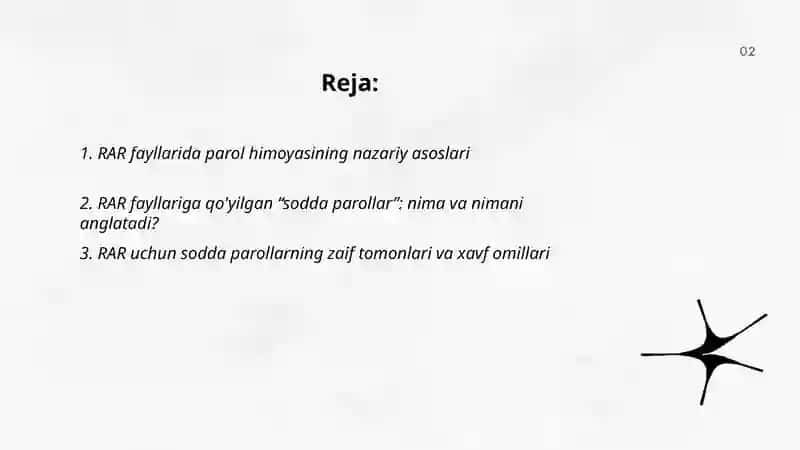 RAR fayllariga qo'yilgan sodda parollarni buzish 2
