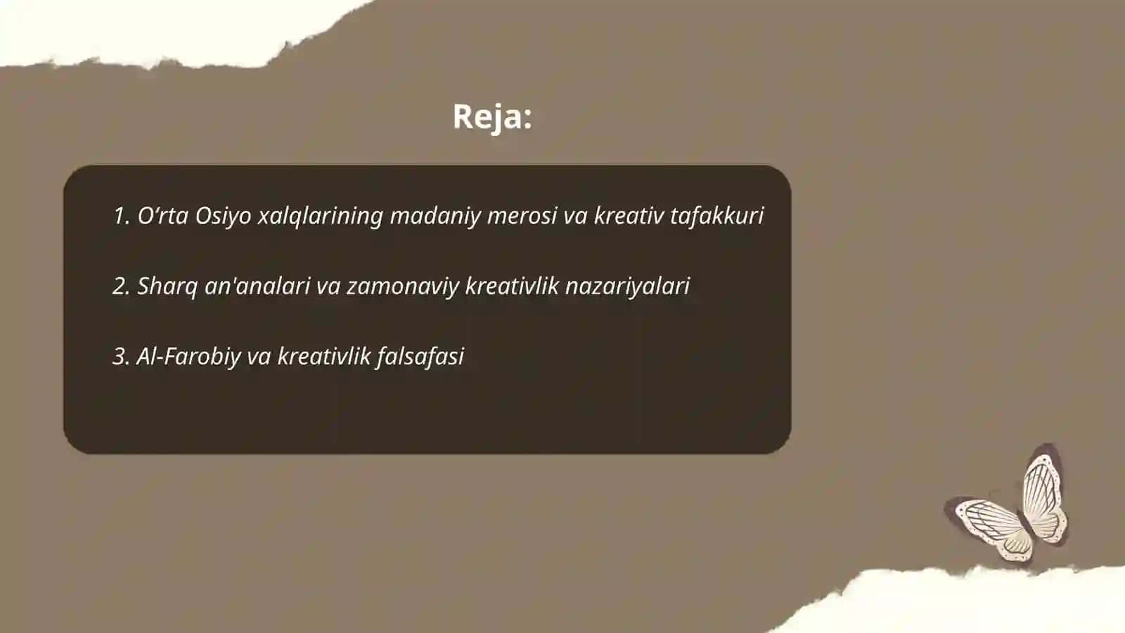 Oʻrta Osiyo xalqlari va sharq olimlarining kriativligi haqidagi nazariyalari va metodlari 2