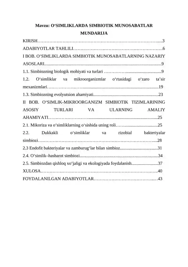 O‘SIMLIKLARDA SIMBIOTIK MUNOSABATLAR 2