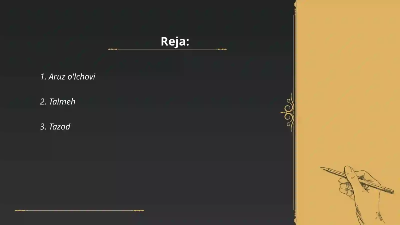 Aruz o'lchovi 2