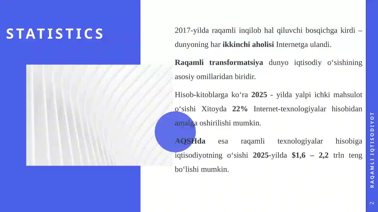 Raqamli iqtisodiyotning tarkibiy qismlari 2