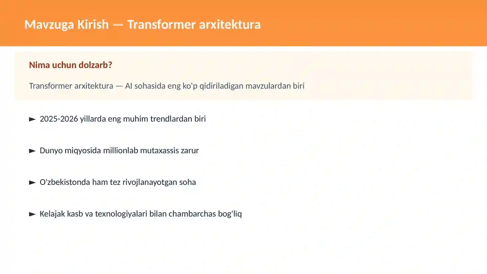 Transformer arxitektura 2