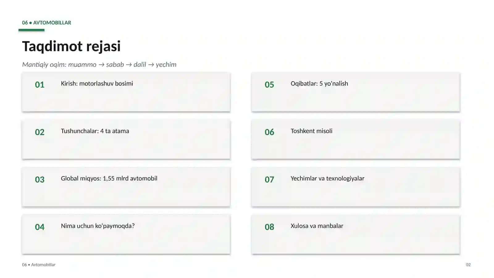 Ekologiya va avtomobillar 2