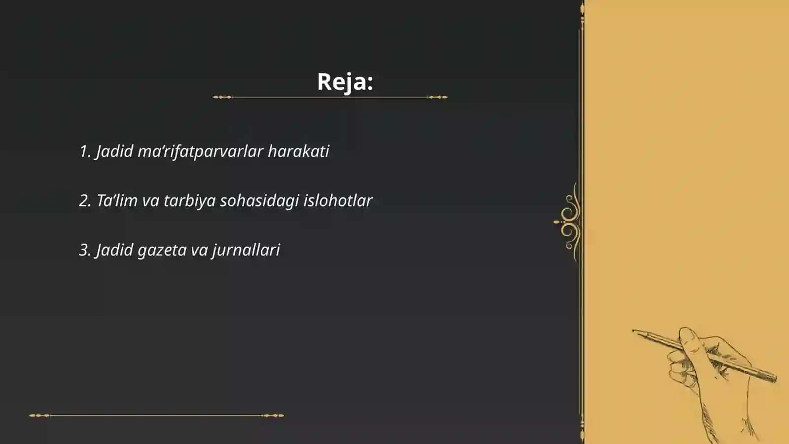 Jadid ma’rifatparvarlarning oʻlka ijtimoiy-ma’naviy hayotida tutgan oʻrni 2
