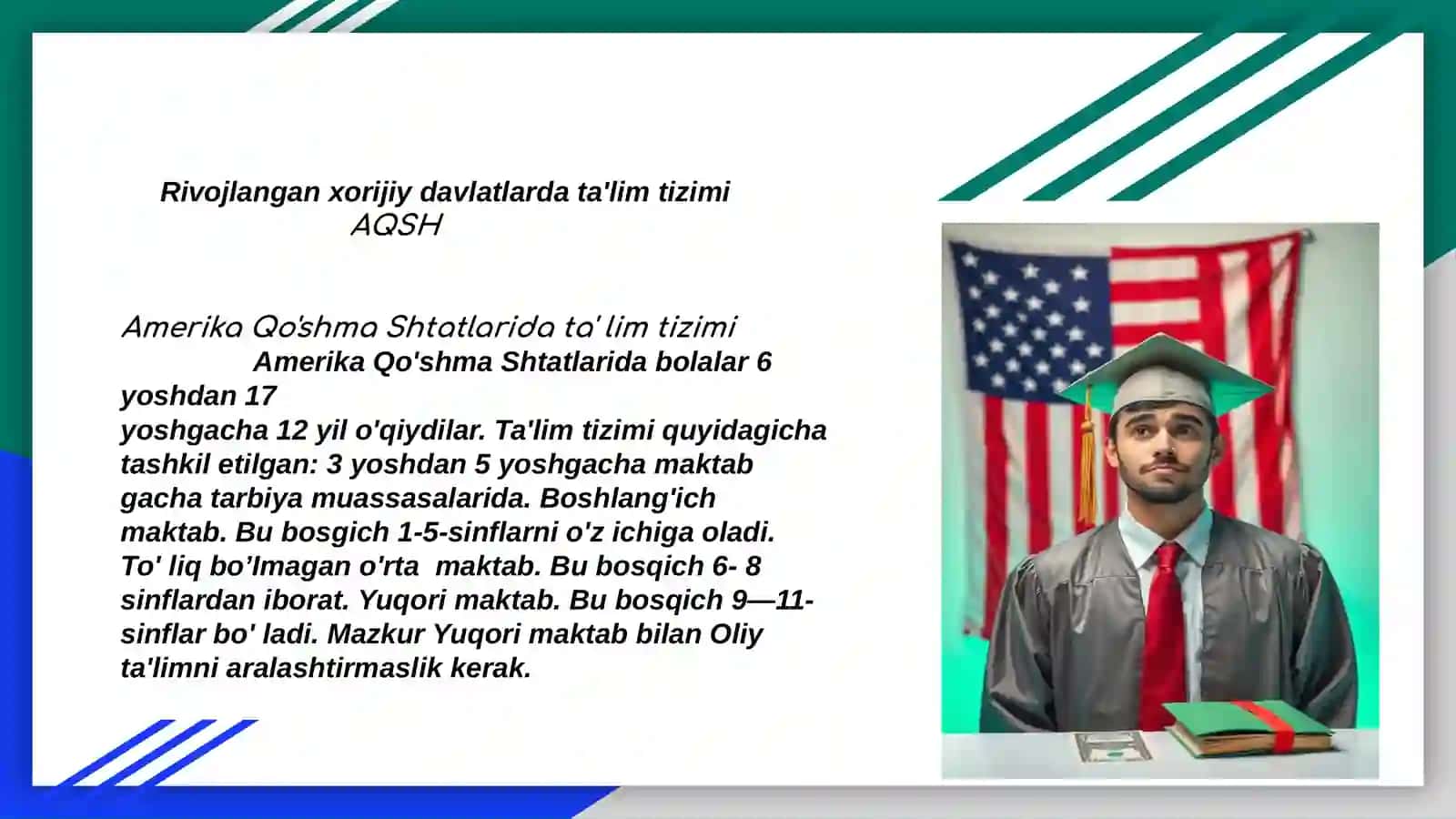 Iqtisodiy rivojlangan davlatlarda ta’lim tizimi 2