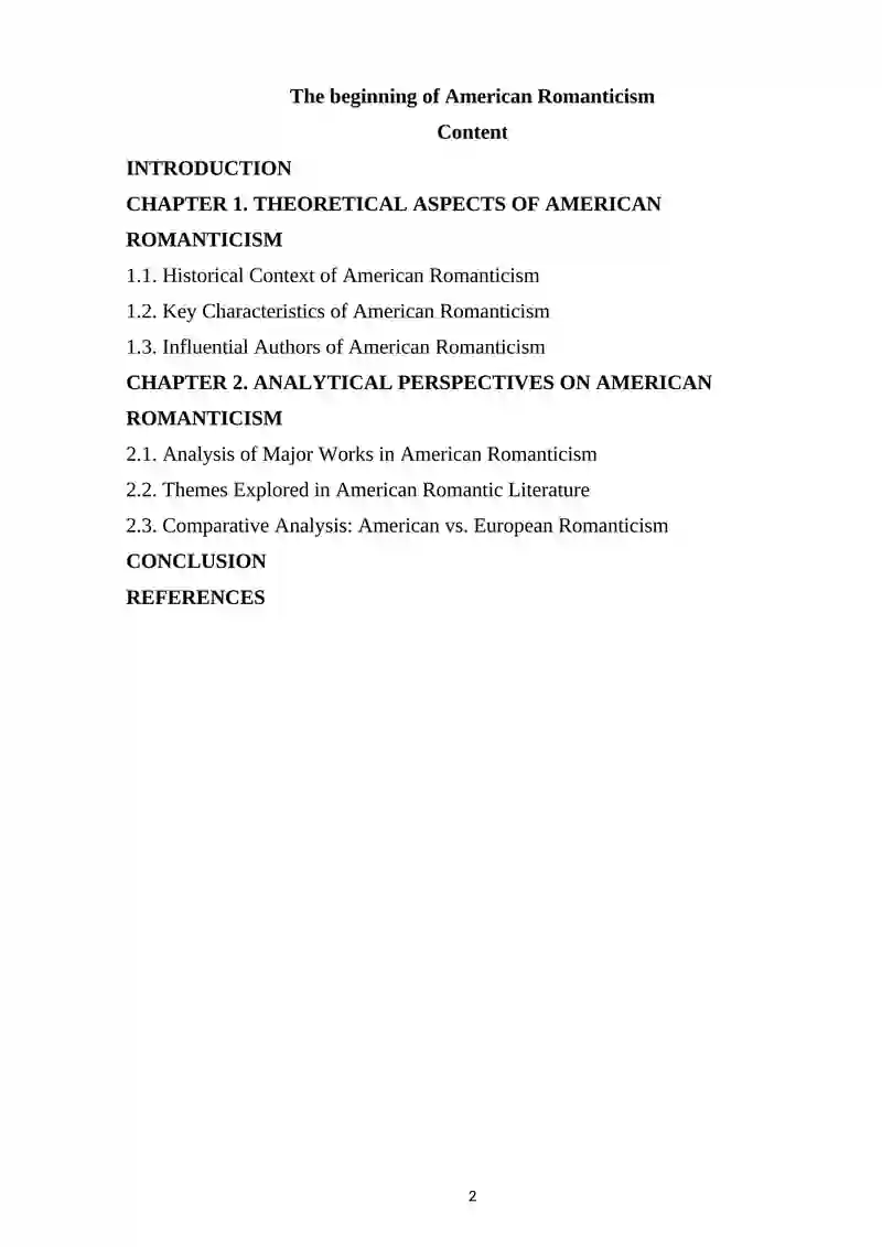 American Romanticism 2