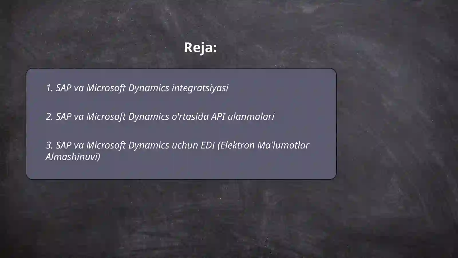 SAP va Microsoft Dynamics integratsiyasi 2
