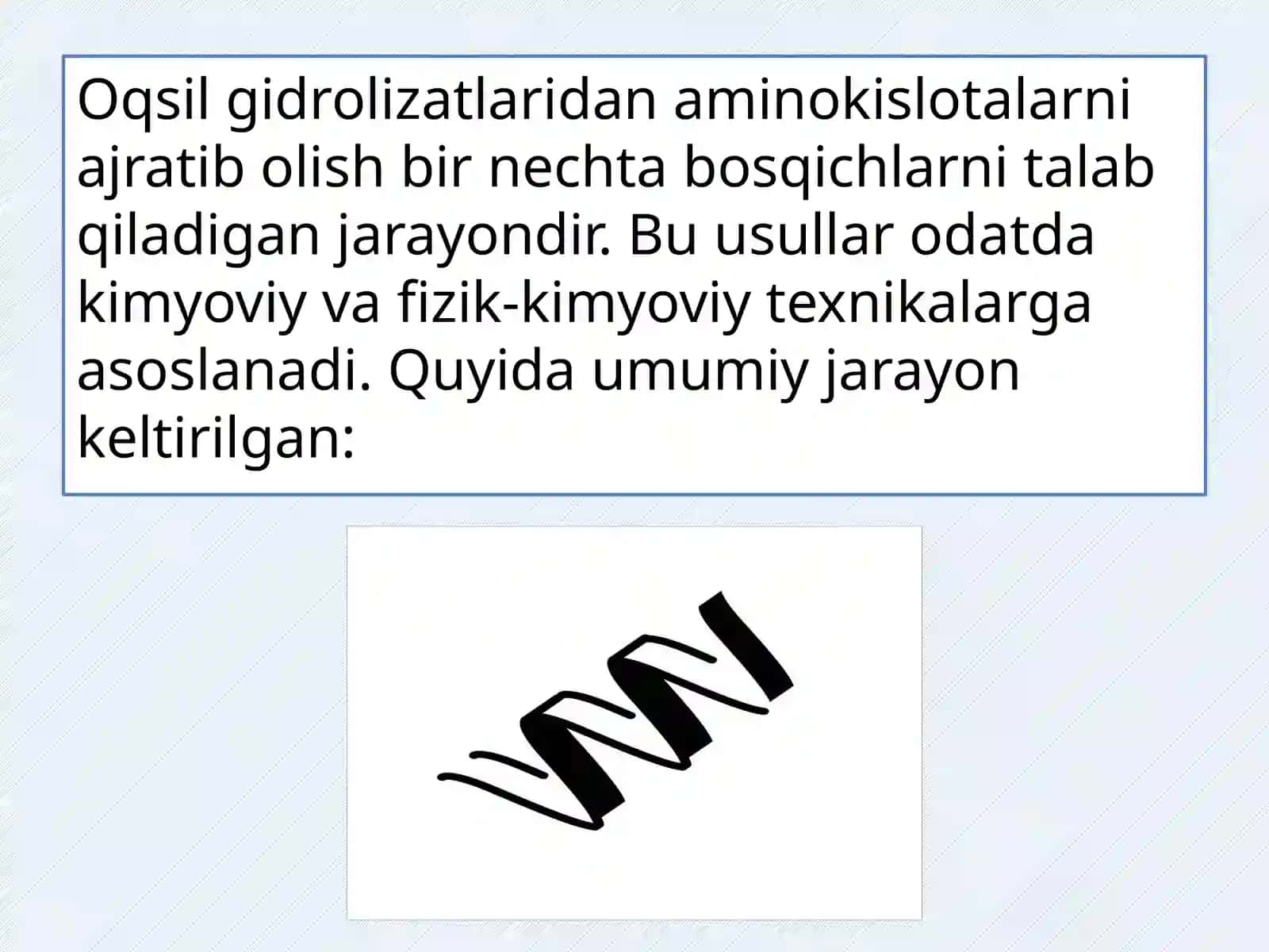 Oqsil gidrolizatlaridan aminokislotalarni ajratib olish 2