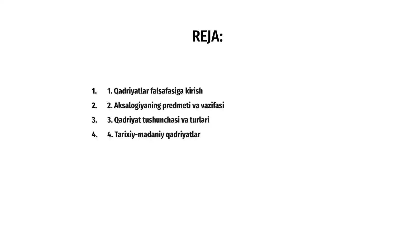 Qadryatlar Falsafasi (Aksalogiya) 2