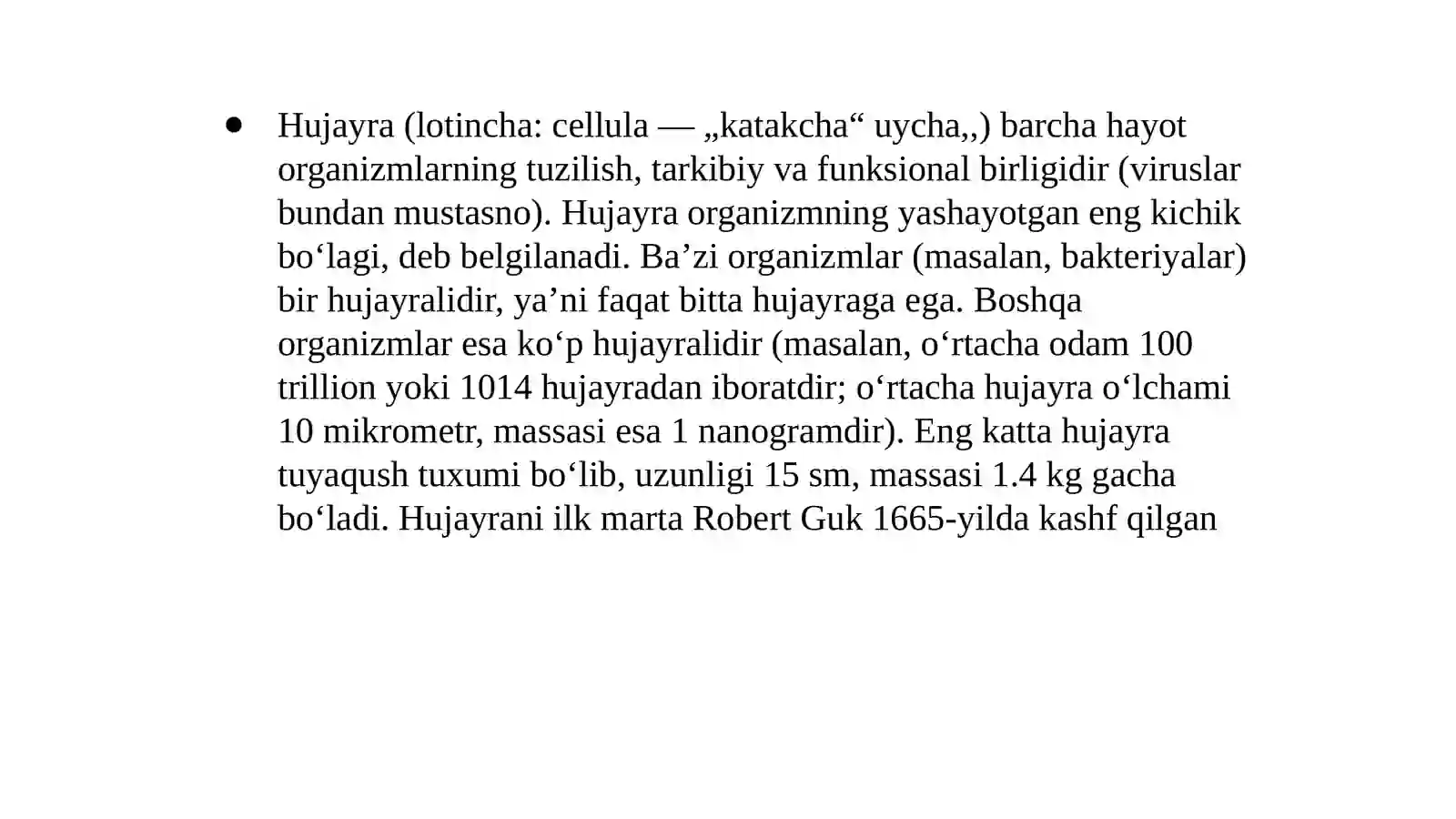 Hujayra (cellula) 2