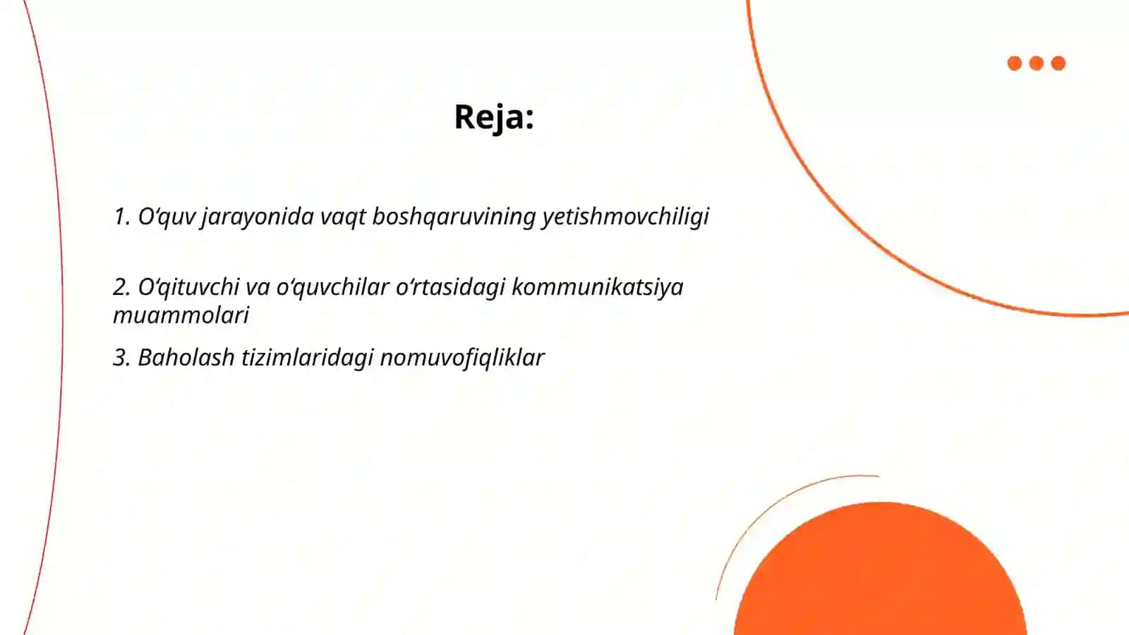 Pedagogik konfliktlarining asosiy manbalari (o‘qituvchi va o‘quvchilarning kundalik hayotini kuzatish asosida) 2
