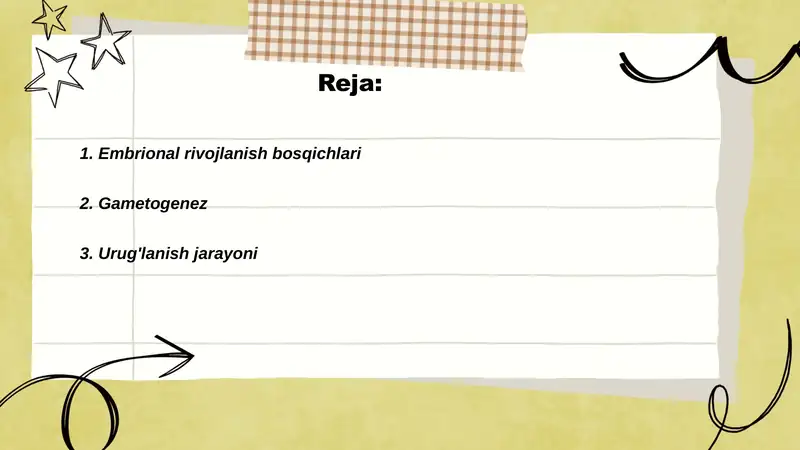 Embrional rivojlanish 2