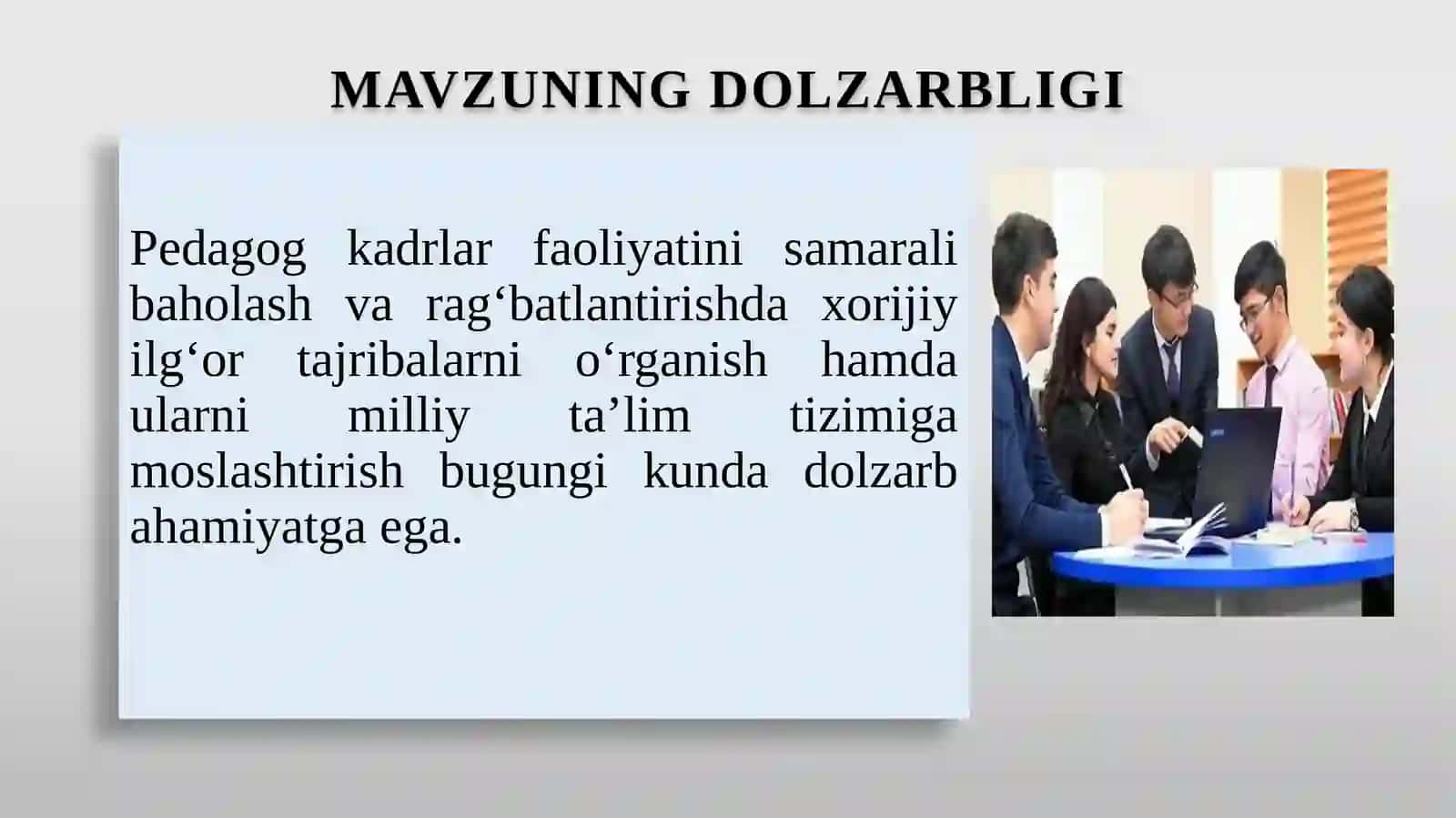 Pedagog kadrlar faoliyatini baholash 2