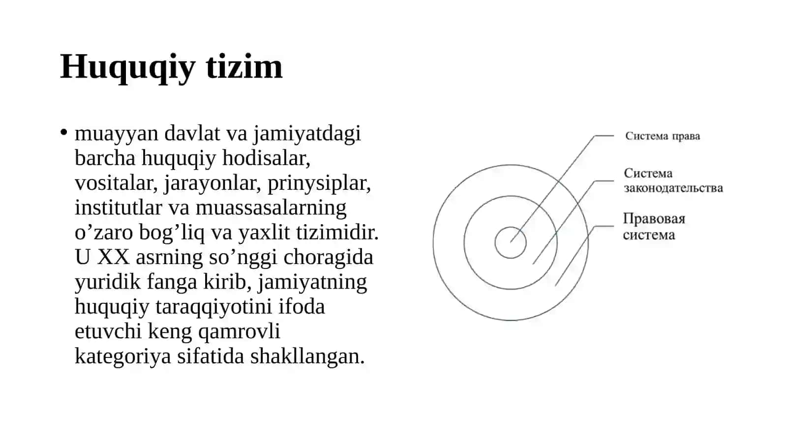 Dunyoning zamonaviy huquqiy tizimlari 2