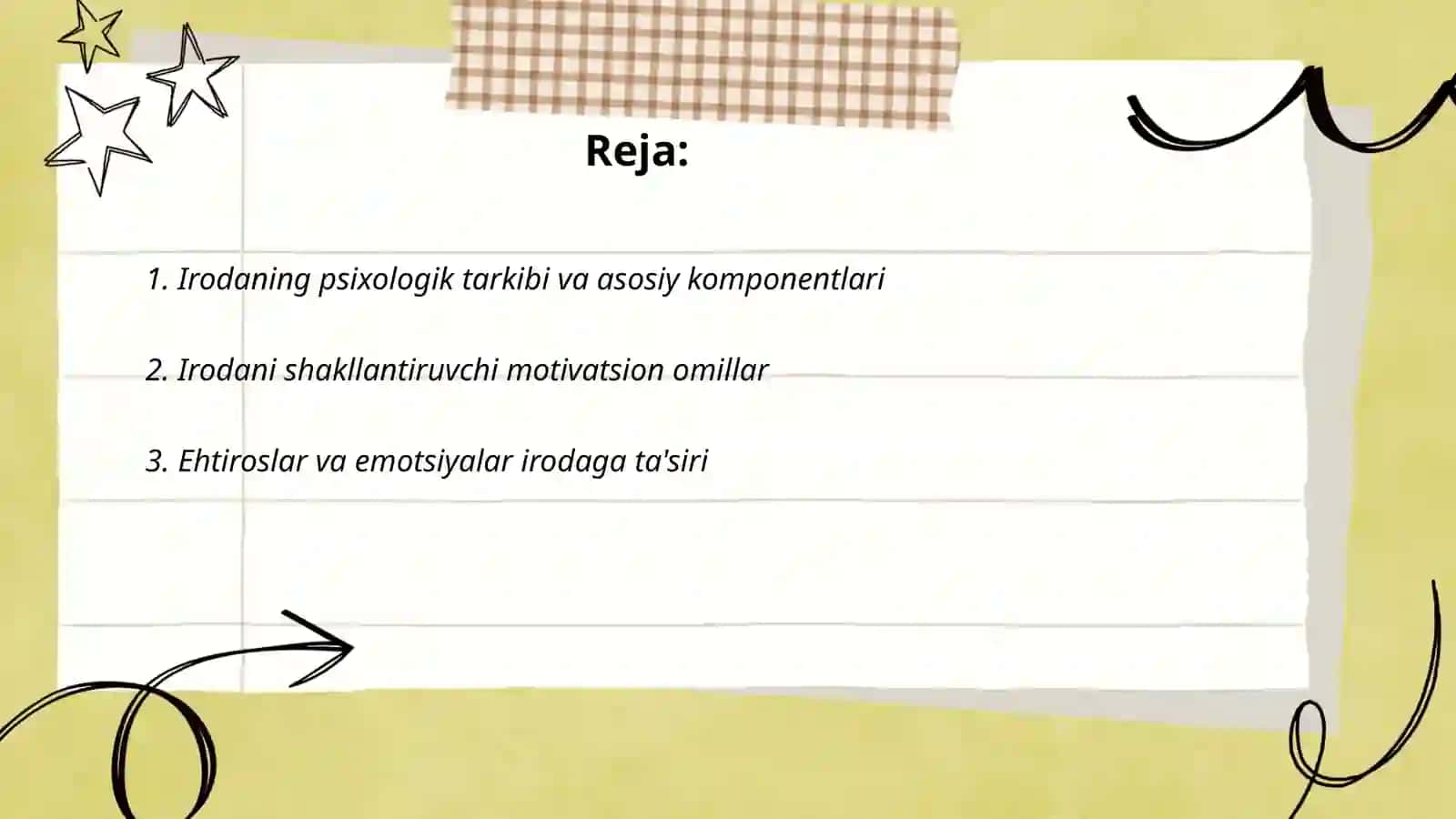 Irodaning psixologik tarkibi va asosiy komponentlari 2