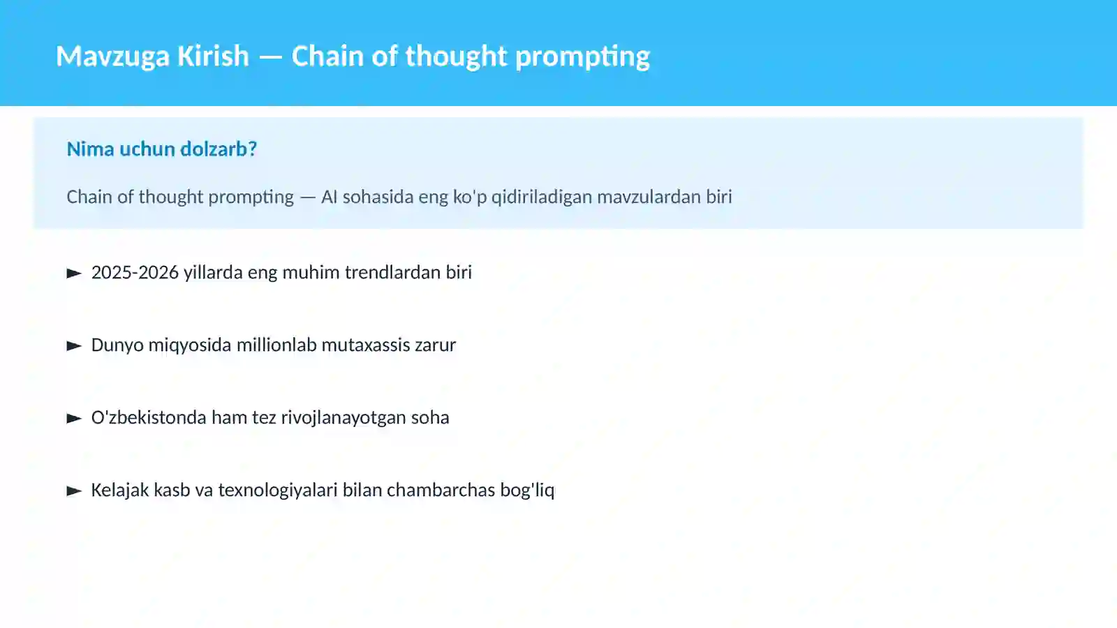 Chain of thought prompting 2