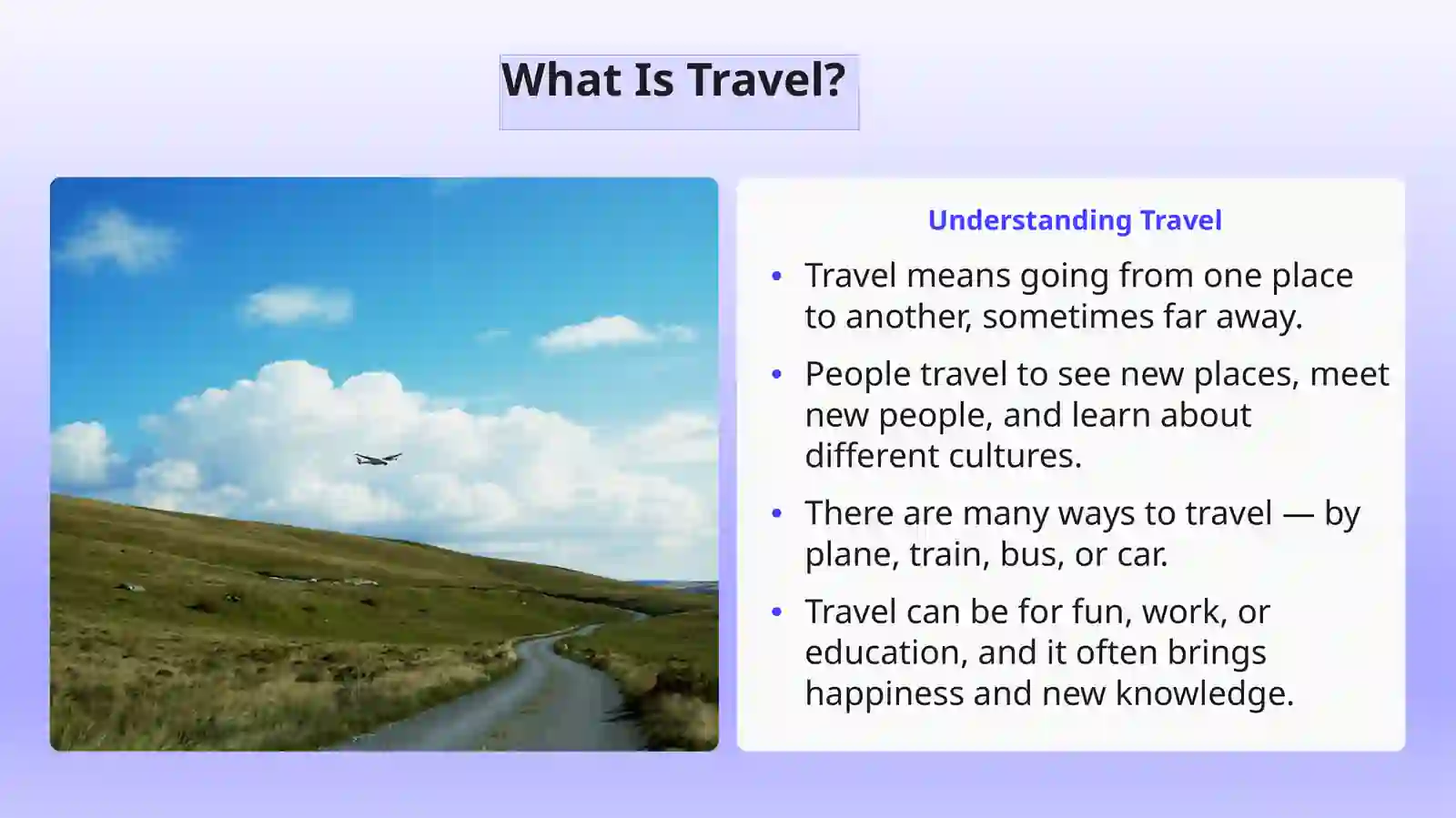 Talking About Travel Experiences 2