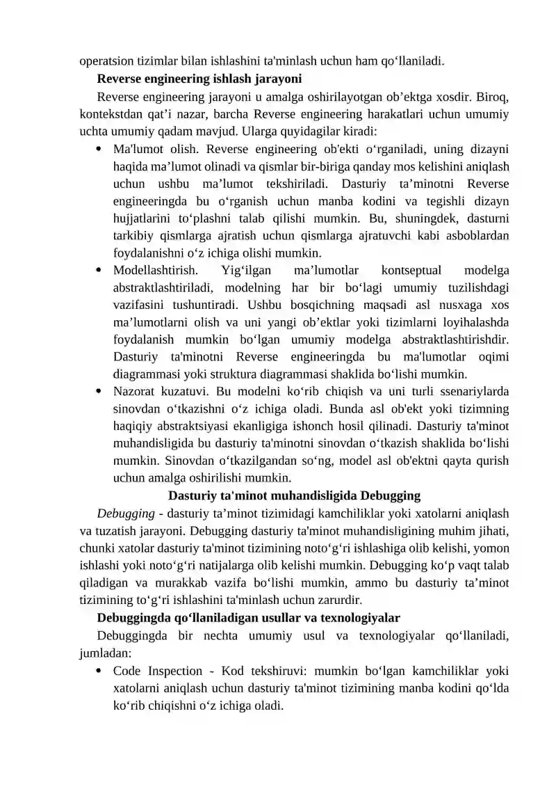 Reverse engineering software tools analysis 2