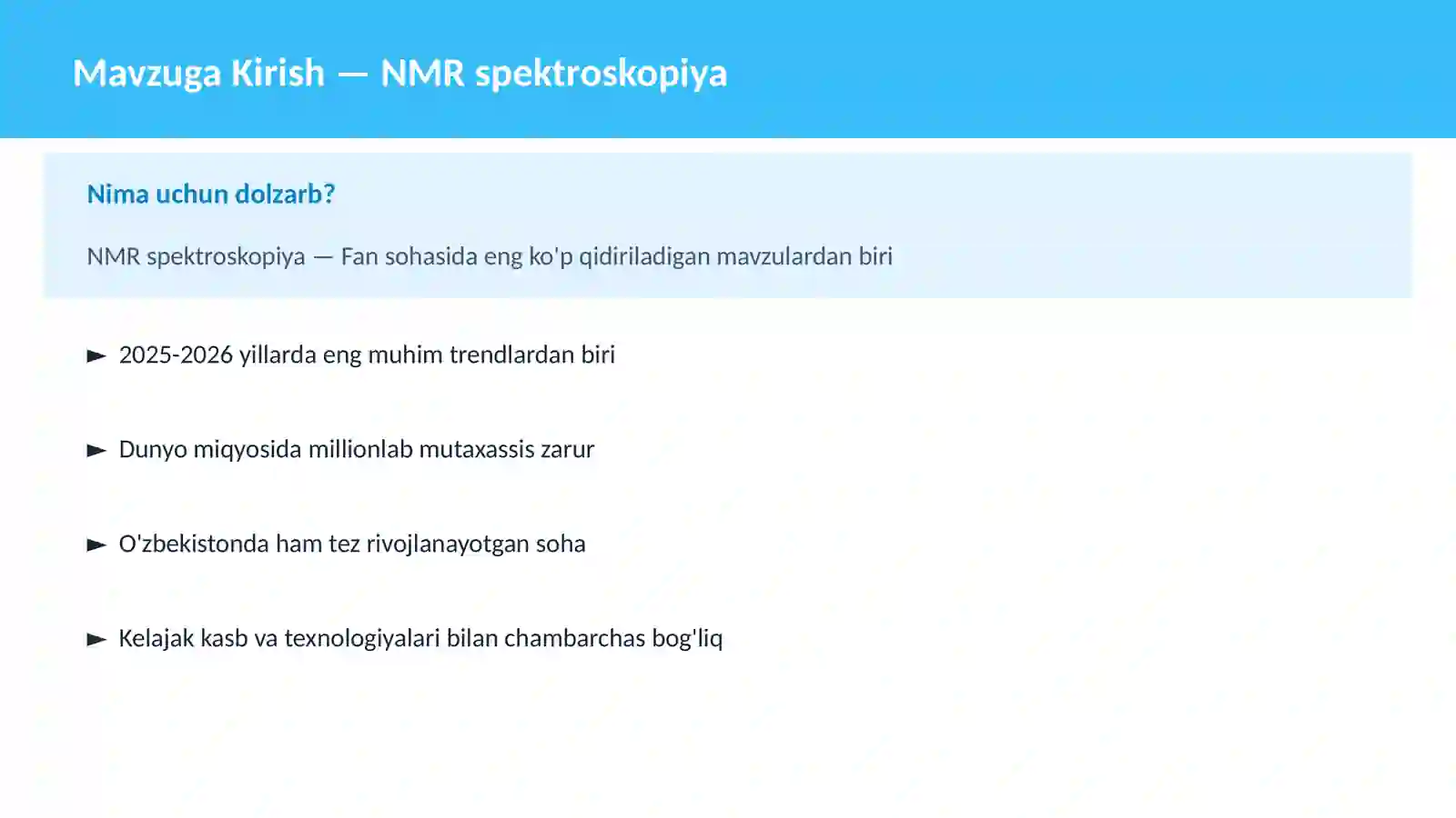 NMR spektroskopiya 2