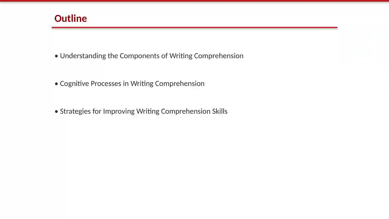 Writing comprehension 2