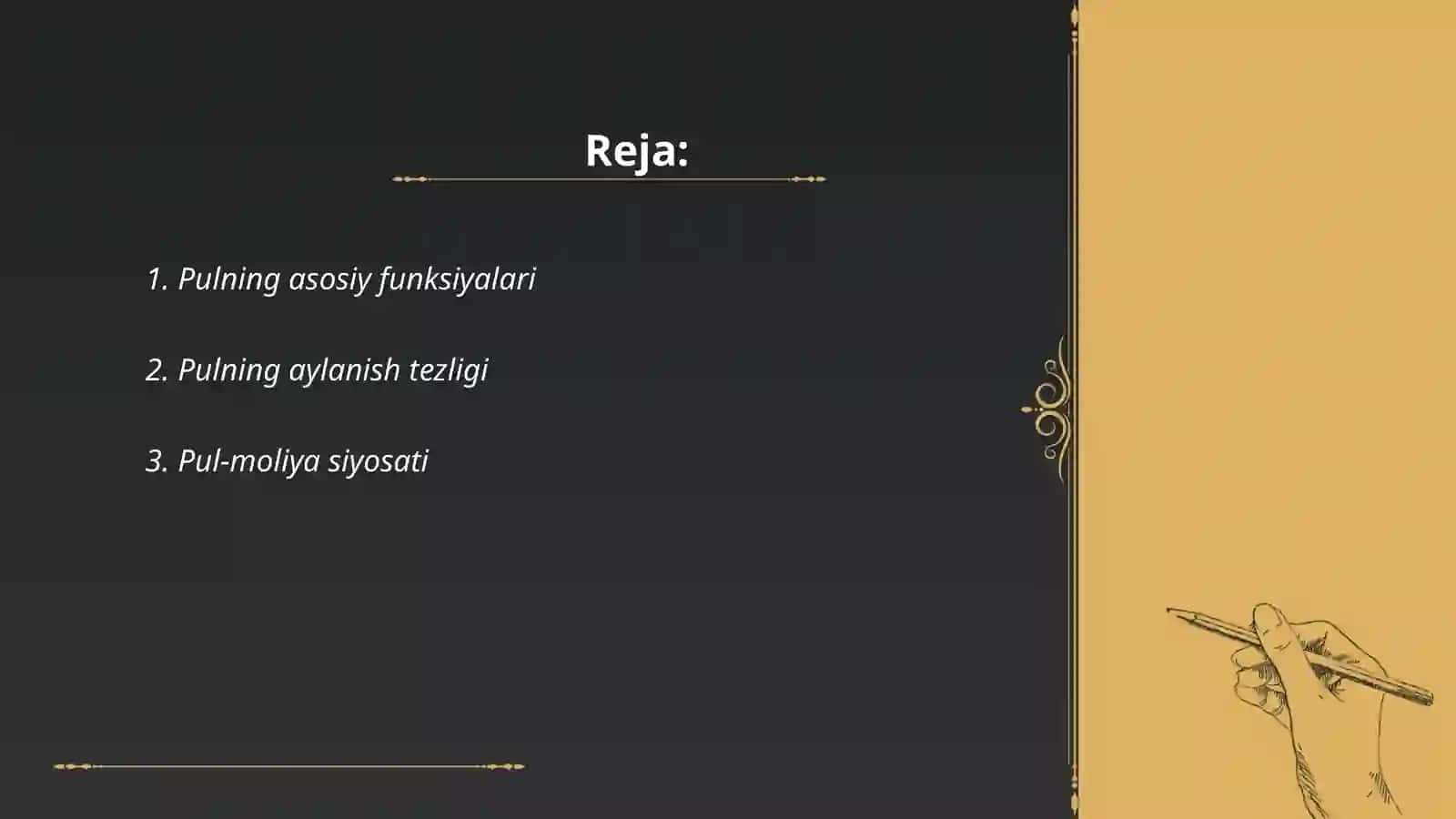 Pulning davriy qiymati 2