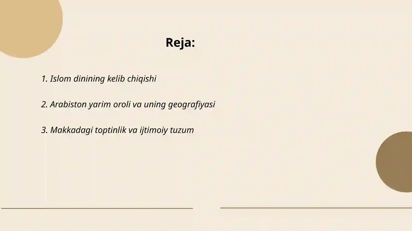 Islom dinining paydo bòlish tarixi 2