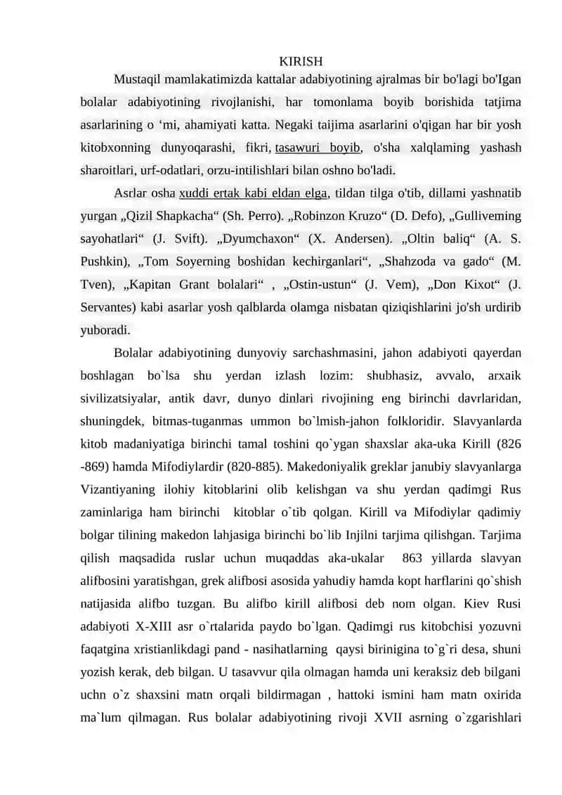 Boshlang'ich sinf o‘qish darslarida chet el yozuvchilari ijodi bilan tanishtirish metodikasi 2