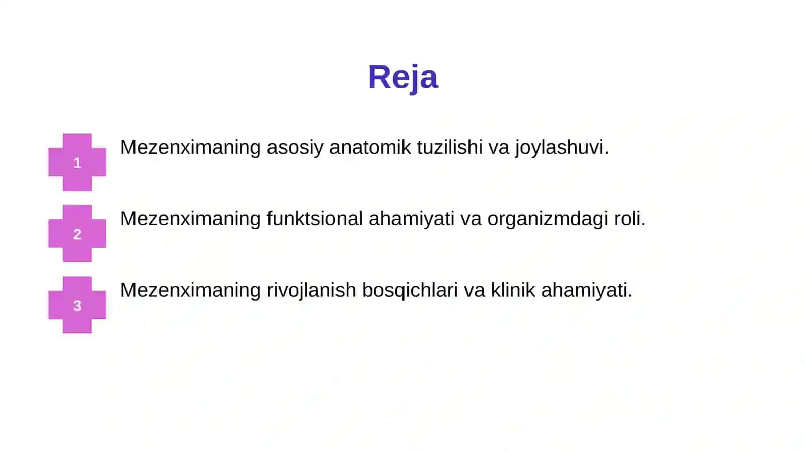 Mezenximaning tuzulishi va ahamiyati 2