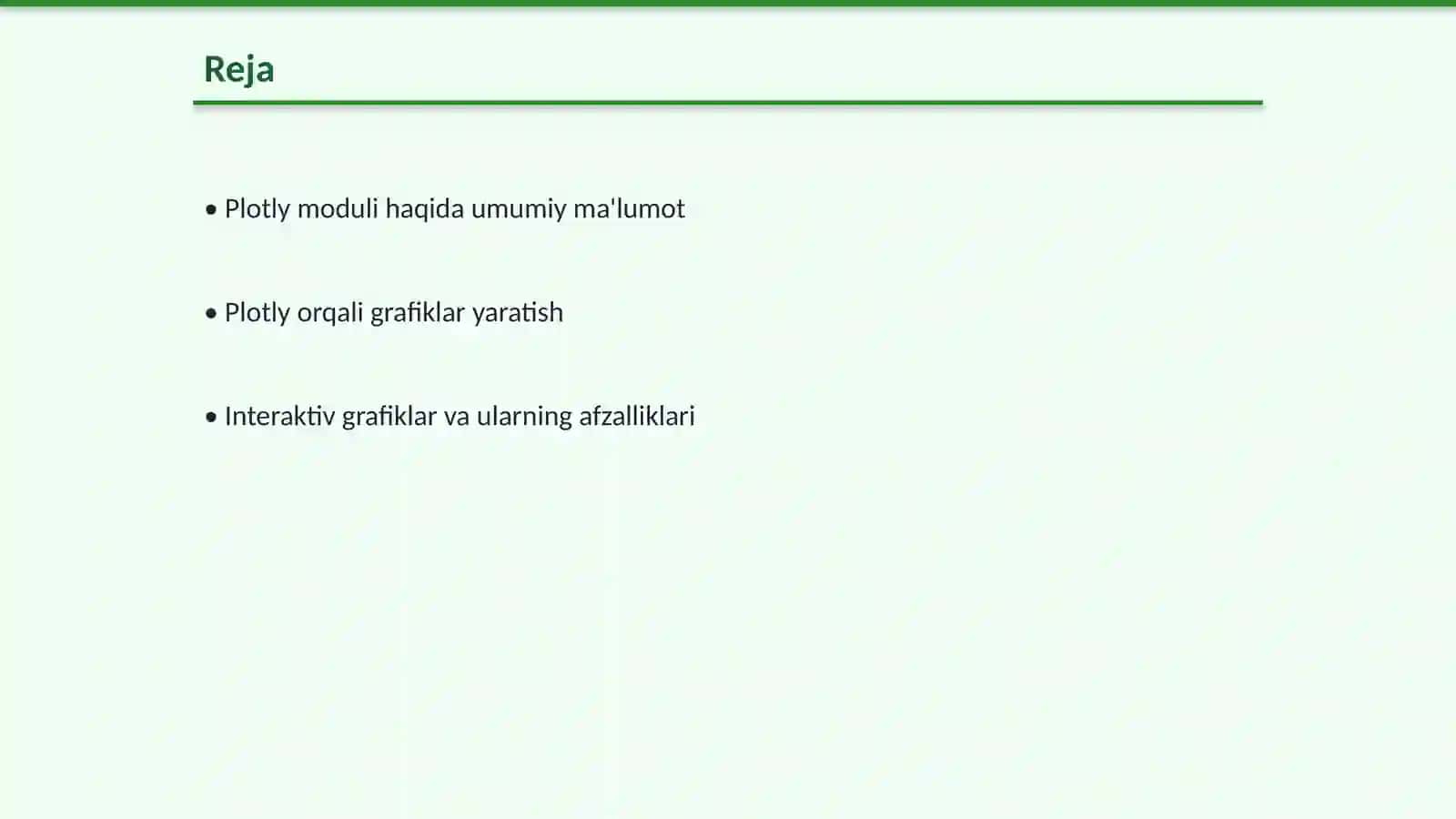 Plotly modulidan foydalanish 2