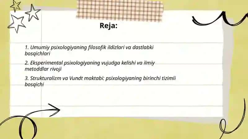 Umumiy psixologiya fanining taraqqiyot bosqichlari 2