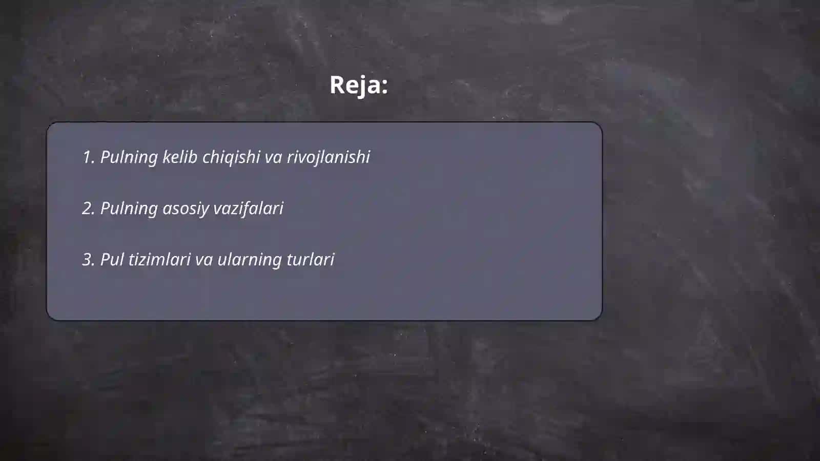 Pulning tashkilotdagi ijtimoiy va iqtisodiy mohiyati 2