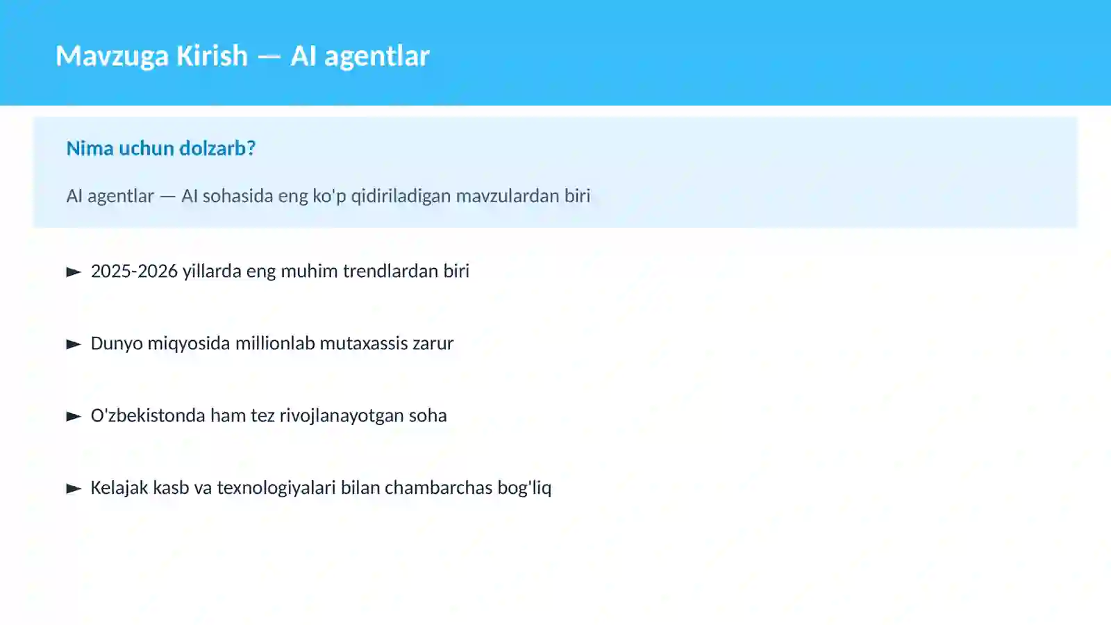 AI agentlar 2