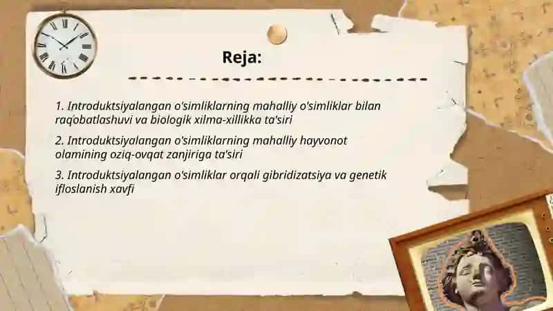 Introduktsiya qilingan o'simliklarning tabiatga va mahalliy flora va faunaga ta'siri 2