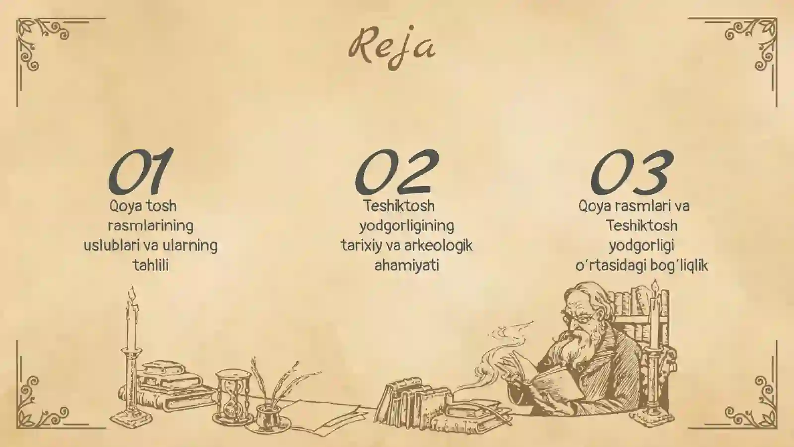 Qoya tosh rasmlarining uslublari va Teshiktosh yodgorligi haqida slayd 2