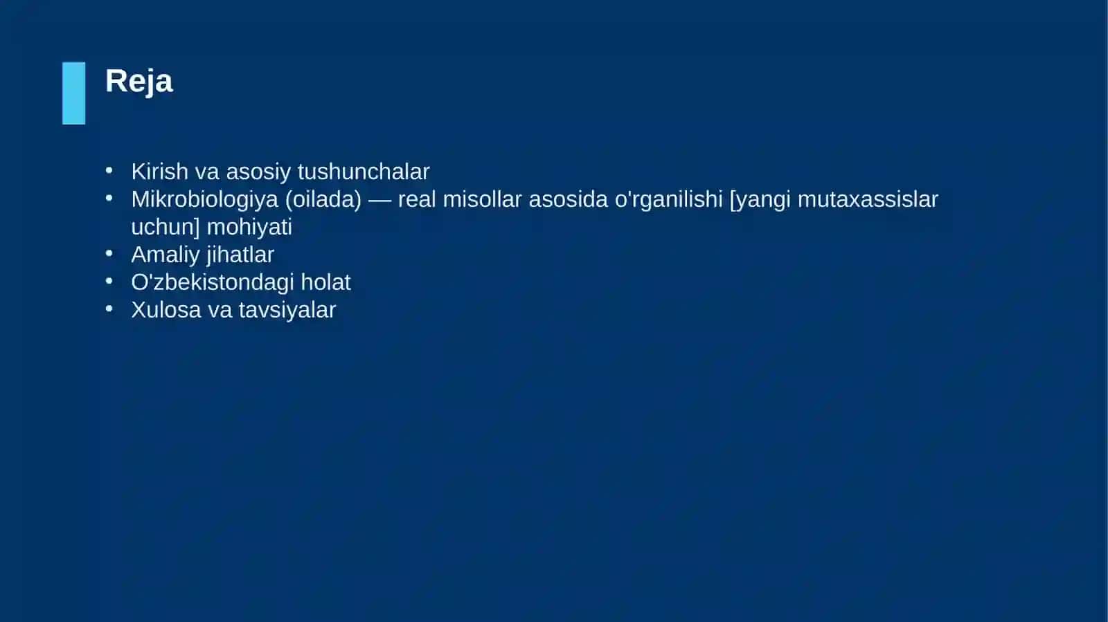 Mikrobiologiya (oilada) — real misollar asosida o'rganilishi [yangi mutaxassislar uchun] 2