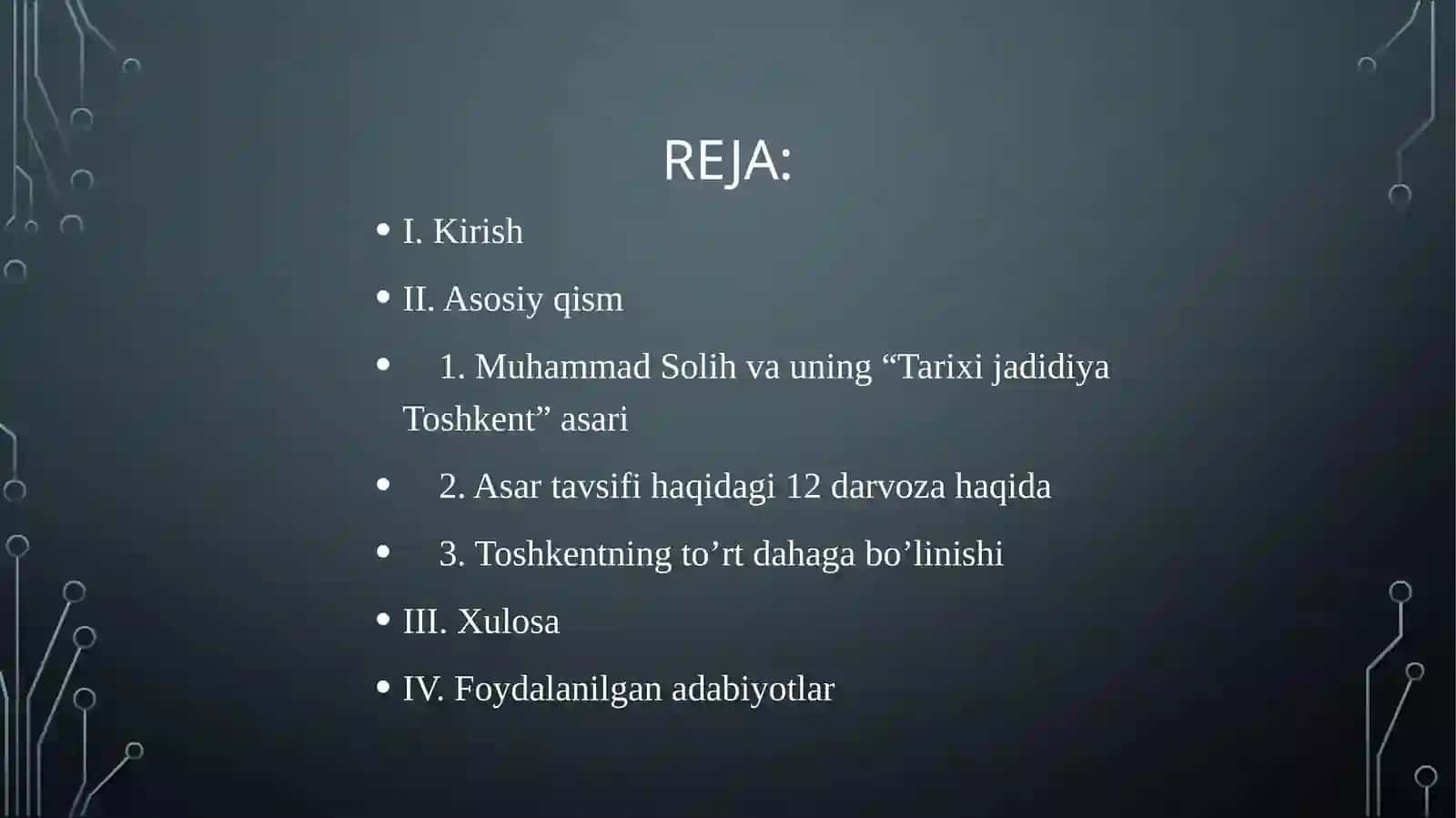 Toshkent muhammad solih tavsifida 2