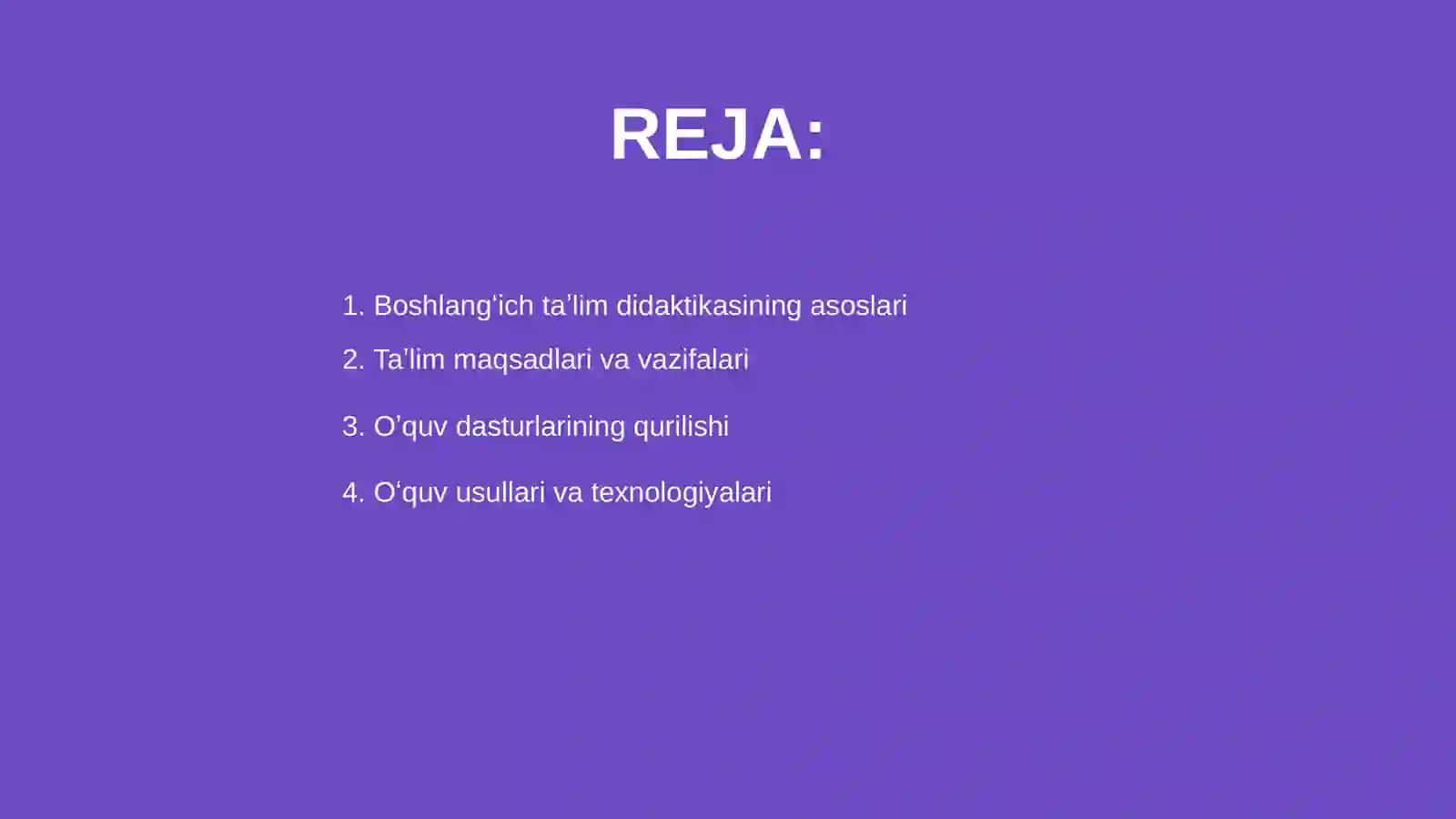 Boshlangʻich taʼlim didaktikasi 2