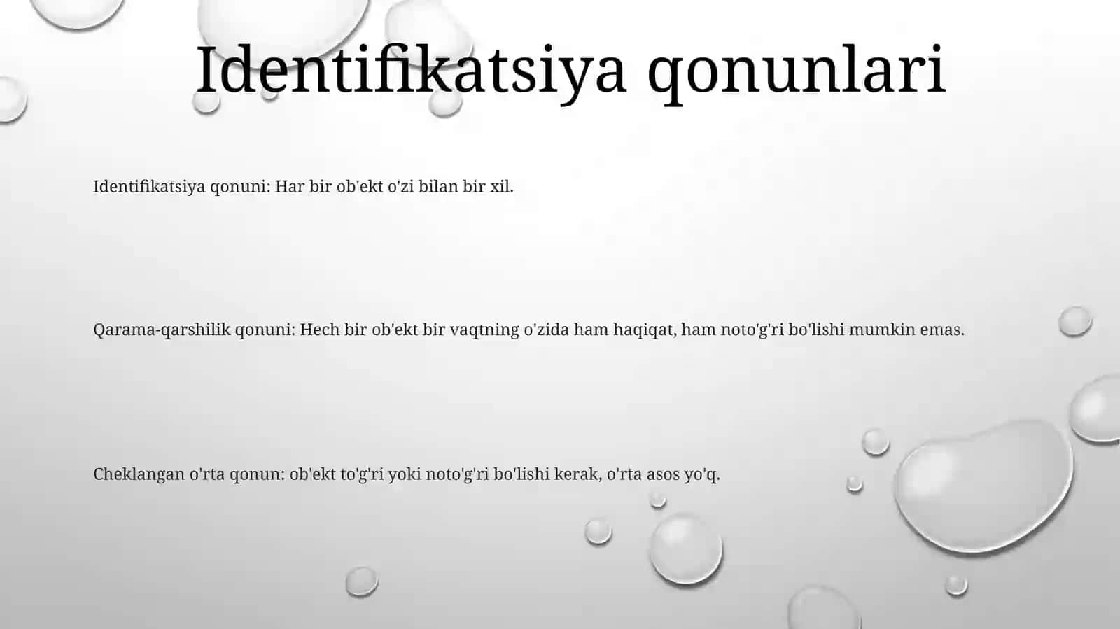Forman Mantiq Yoki Tugri Taffakur Qonunlari 2