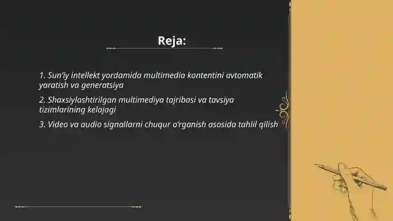 Multimedia texnologiyalarining kelajagi va sun’iy intellekt integratsiyasi 2