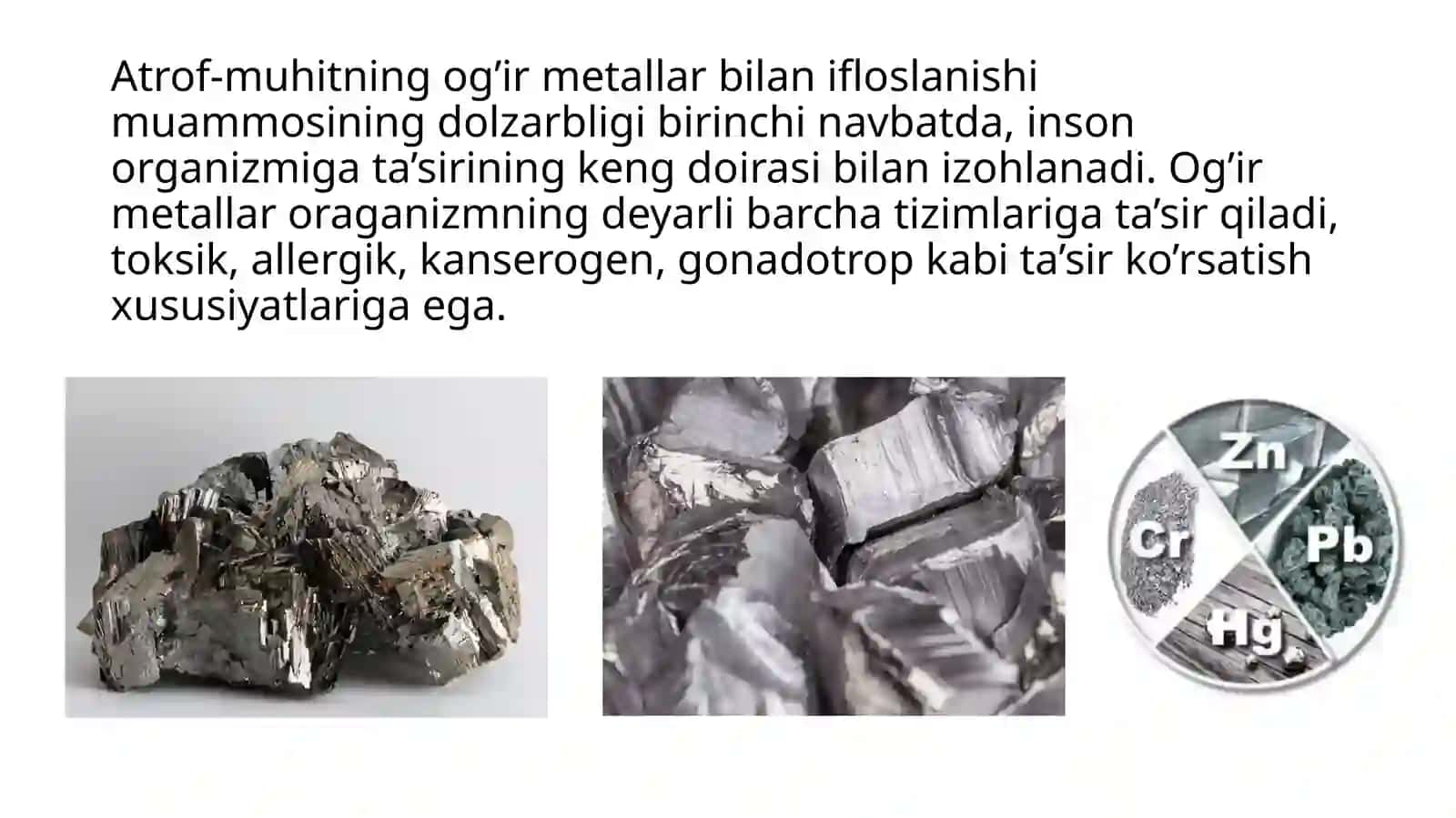 Og’ir metallardan zaharlanish 2