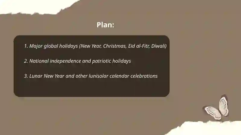 World Holidays 2