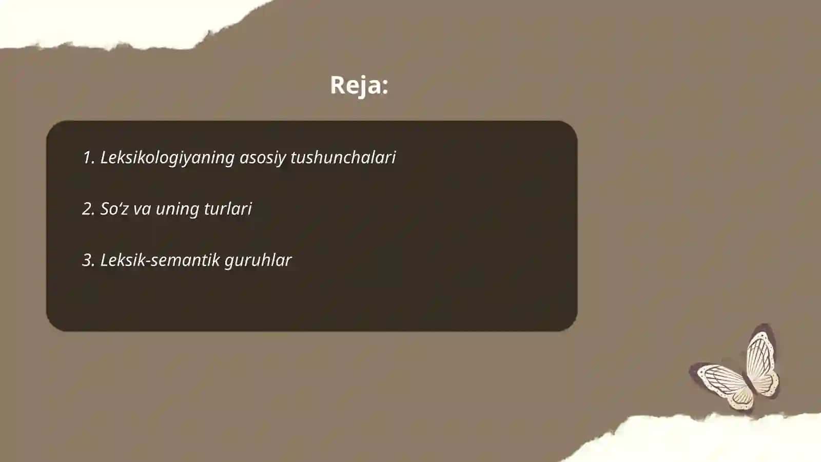 Leksikologiya va uning bo‘limlari 2