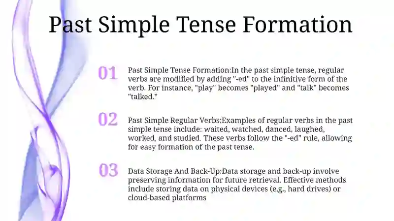 Past Simple Regular Verbs 2